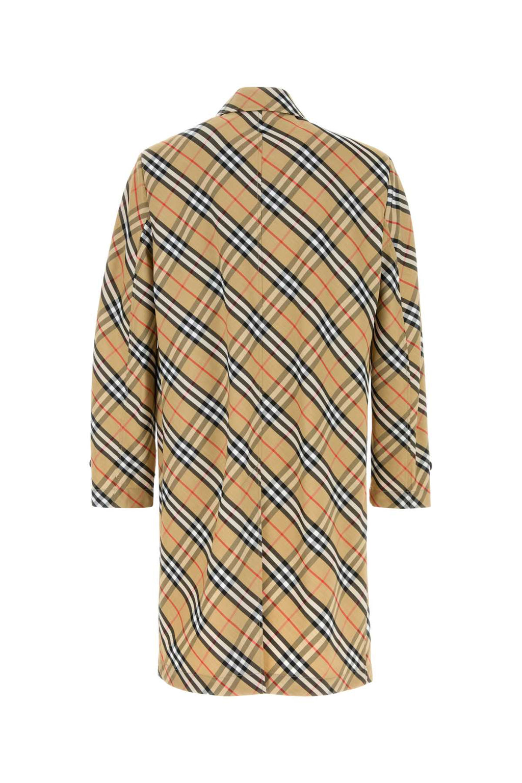 Burberry Men Embroidered Polyester Trench Coat