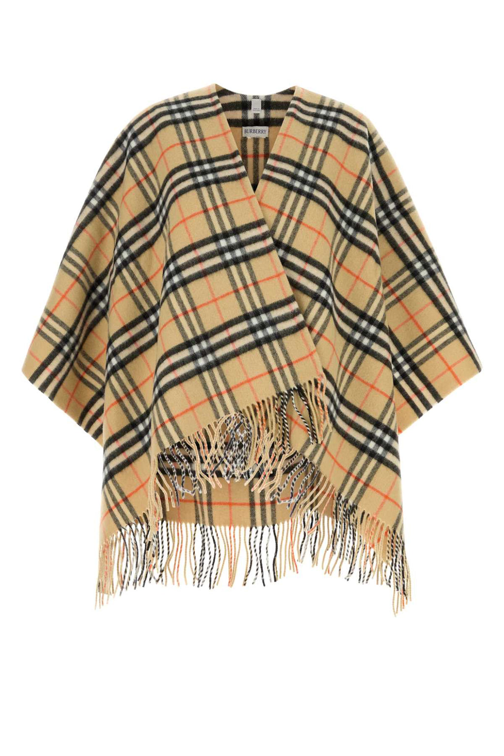 Burberry Women Embroidered Wool Blend Cape