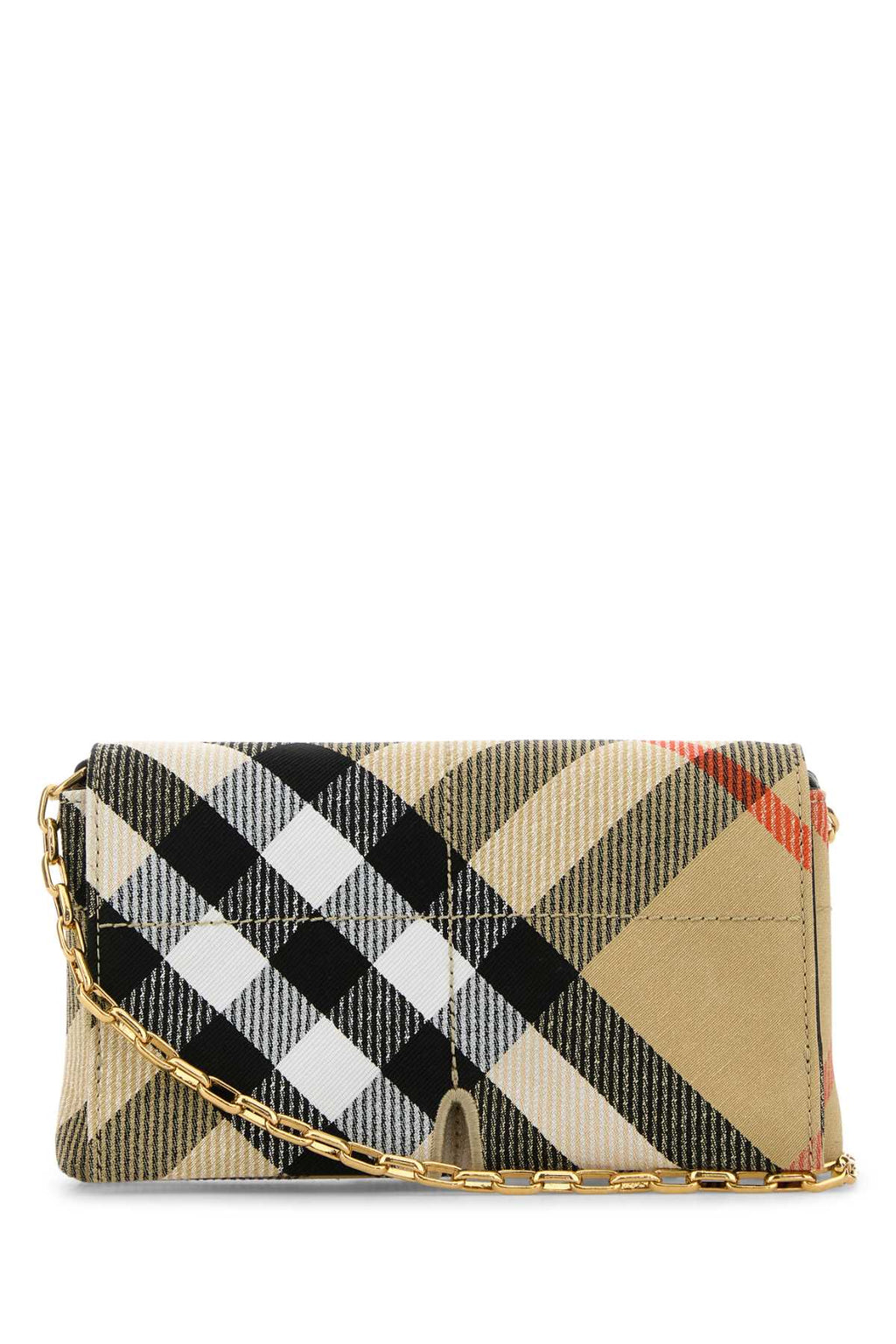 Burberry Women Embroidered Fabric Crossbody Bag