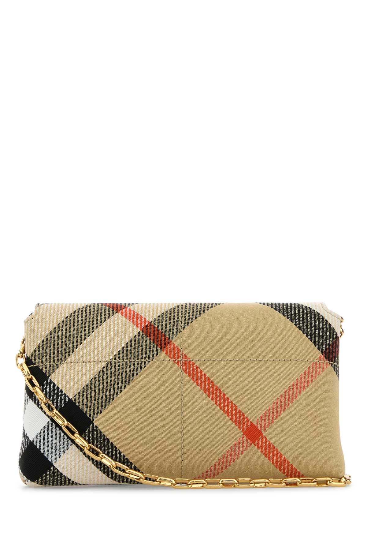 Burberry Women Embroidered Fabric Crossbody Bag