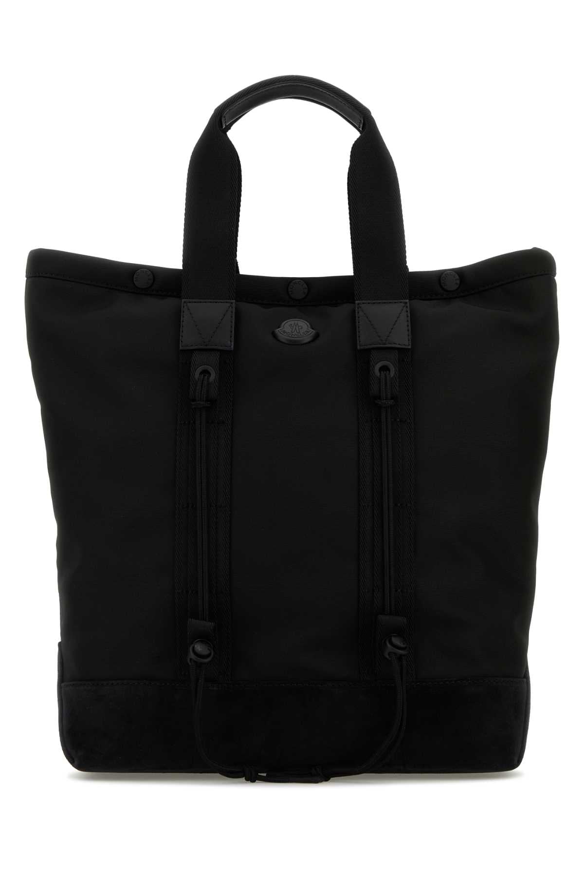 Moncler Men Black Canvas Shopping Bag