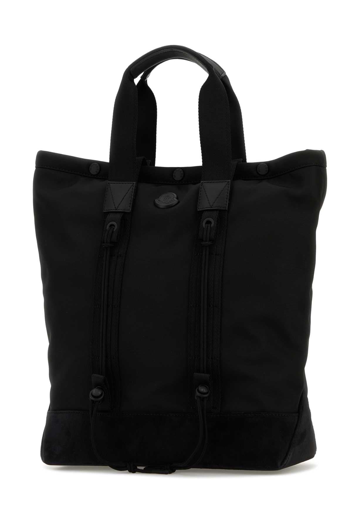 Moncler Men Black Canvas Shopping Bag