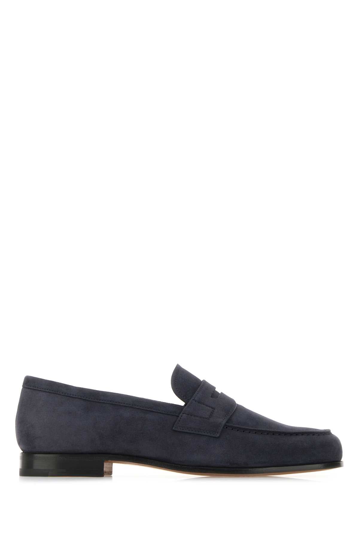Church's Men Navy Blue Leather Heswall Loafers