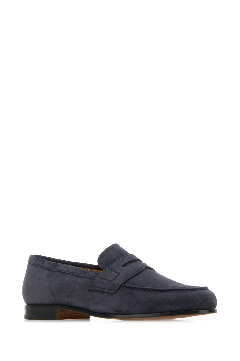 Church's Men Navy Blue Leather Heswall Loafers