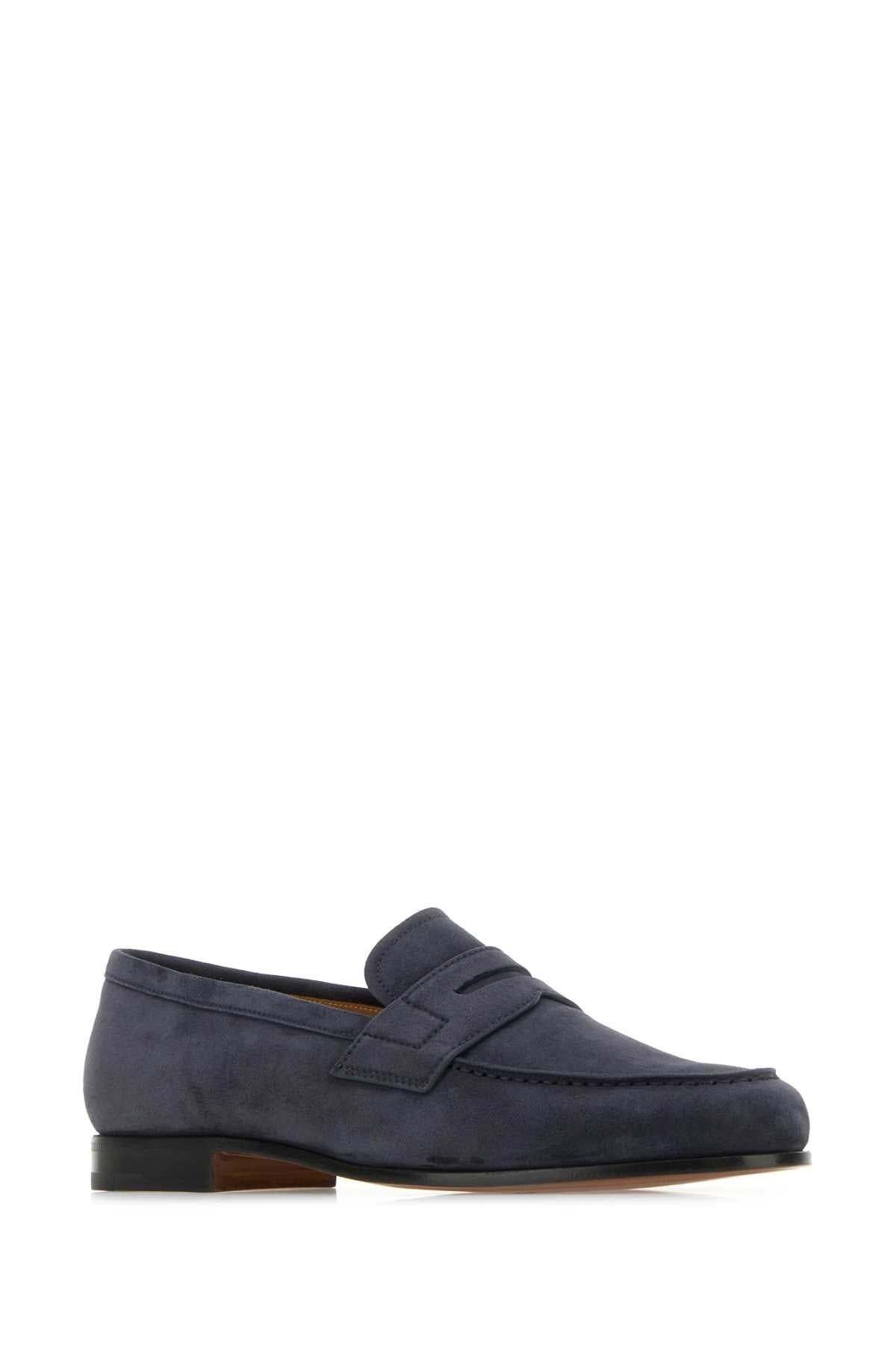 Church's Men Navy Blue Leather Heswall Loafers