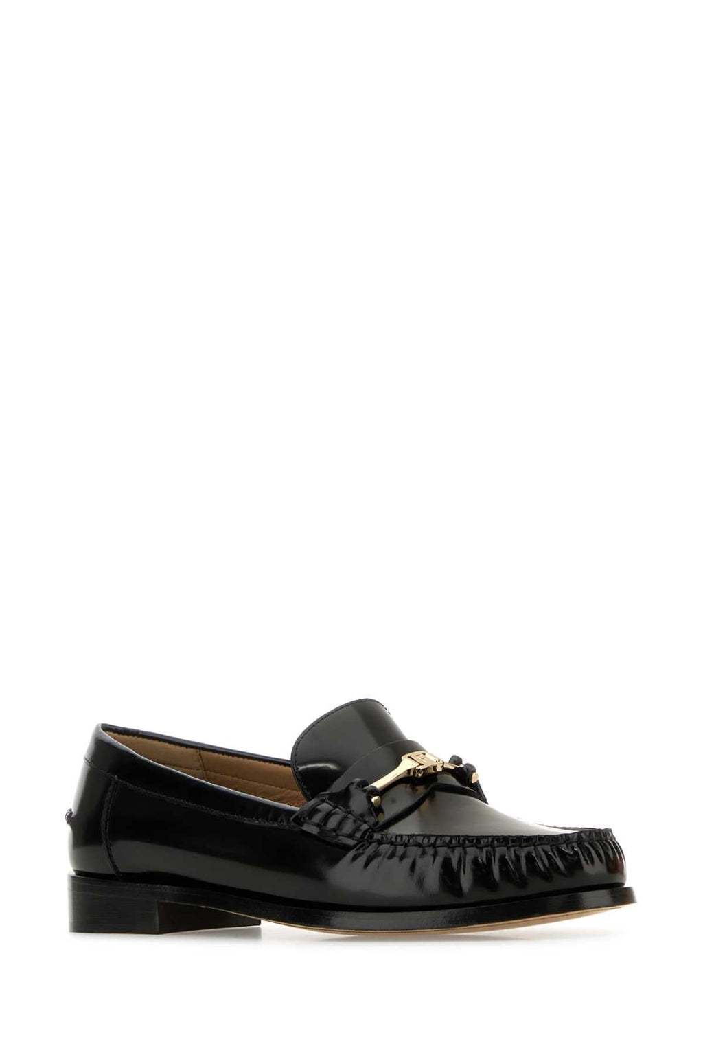 Mocassins Harry de couro preto feminino Salvatore Ferragamo