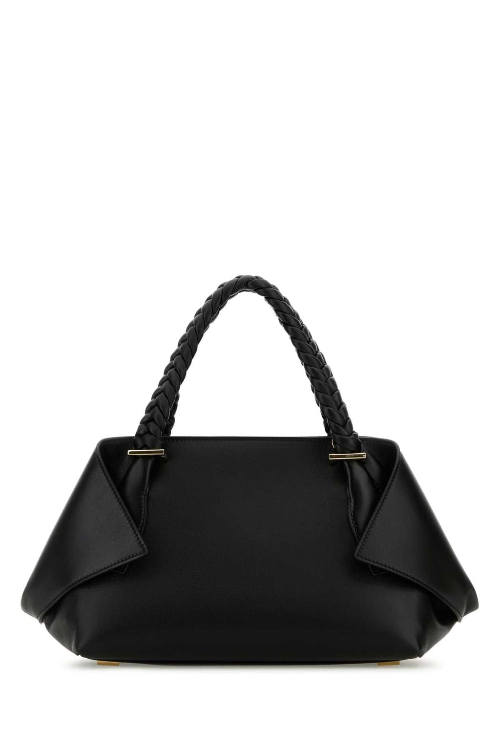 Bolsa Salvatore Ferragamo feminina tamanho médio em couro preto