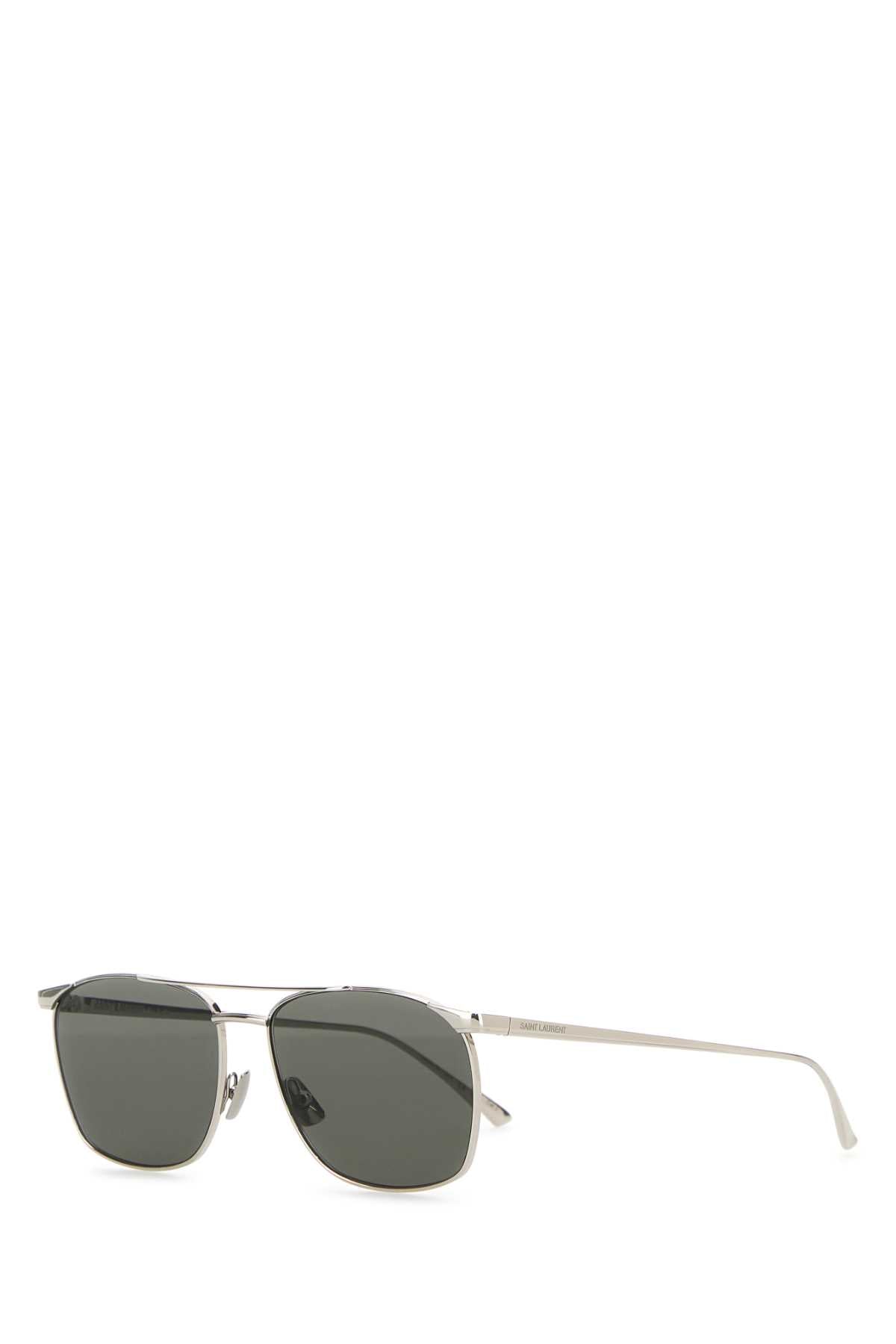 Saint Laurent Men Silver Metal Sl 796 Sunglasses