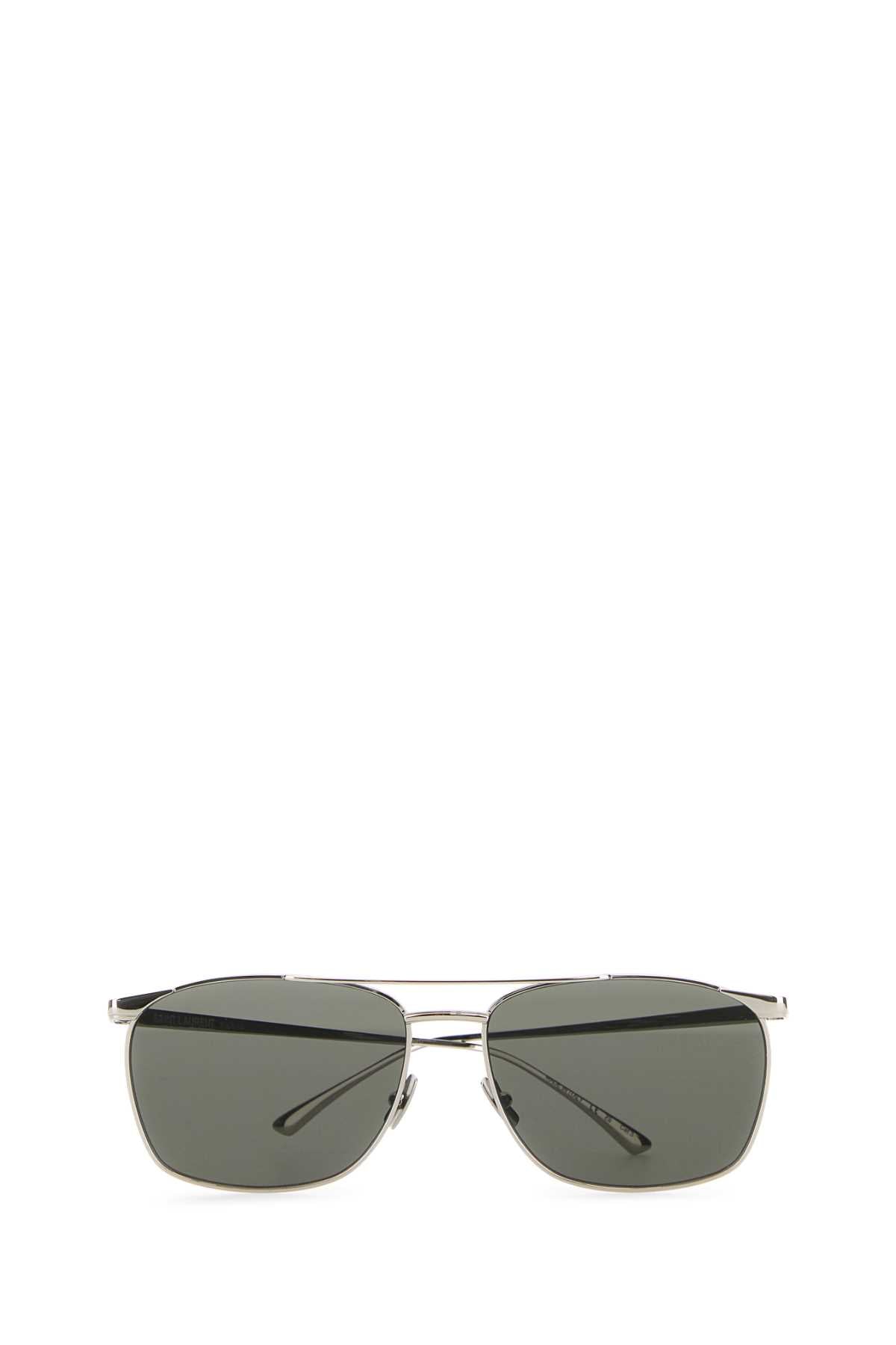 Saint Laurent Men Silver Metal Sl 796 Sunglasses