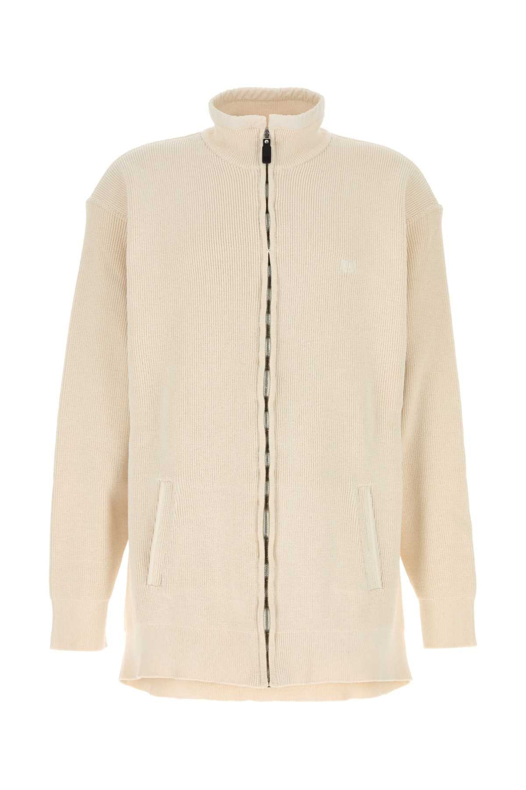 Balenciaga Men Cream Cotton And Polyester Sweater