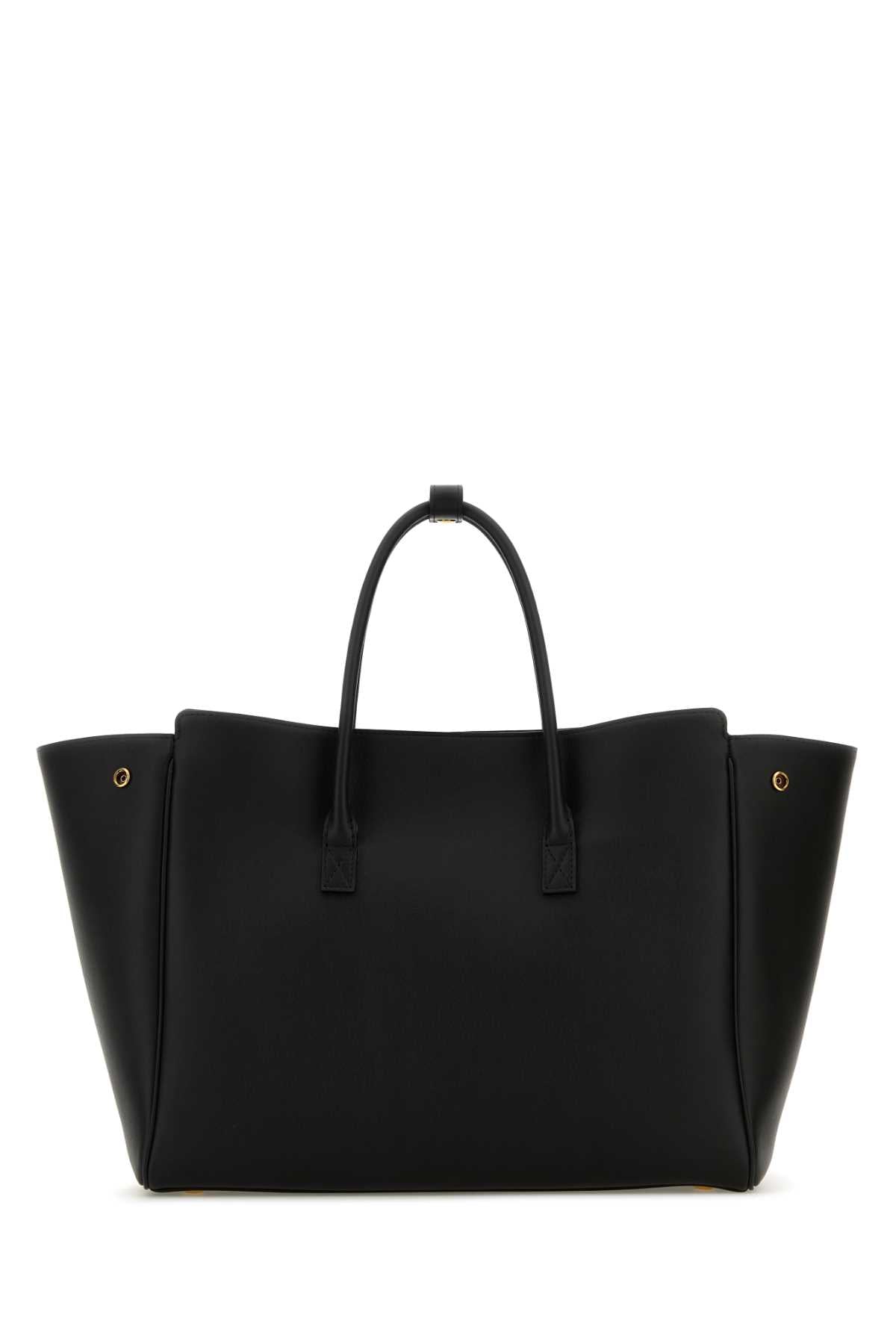 Balenciaga Women Black Leather Small Carry All Hempton Handbag