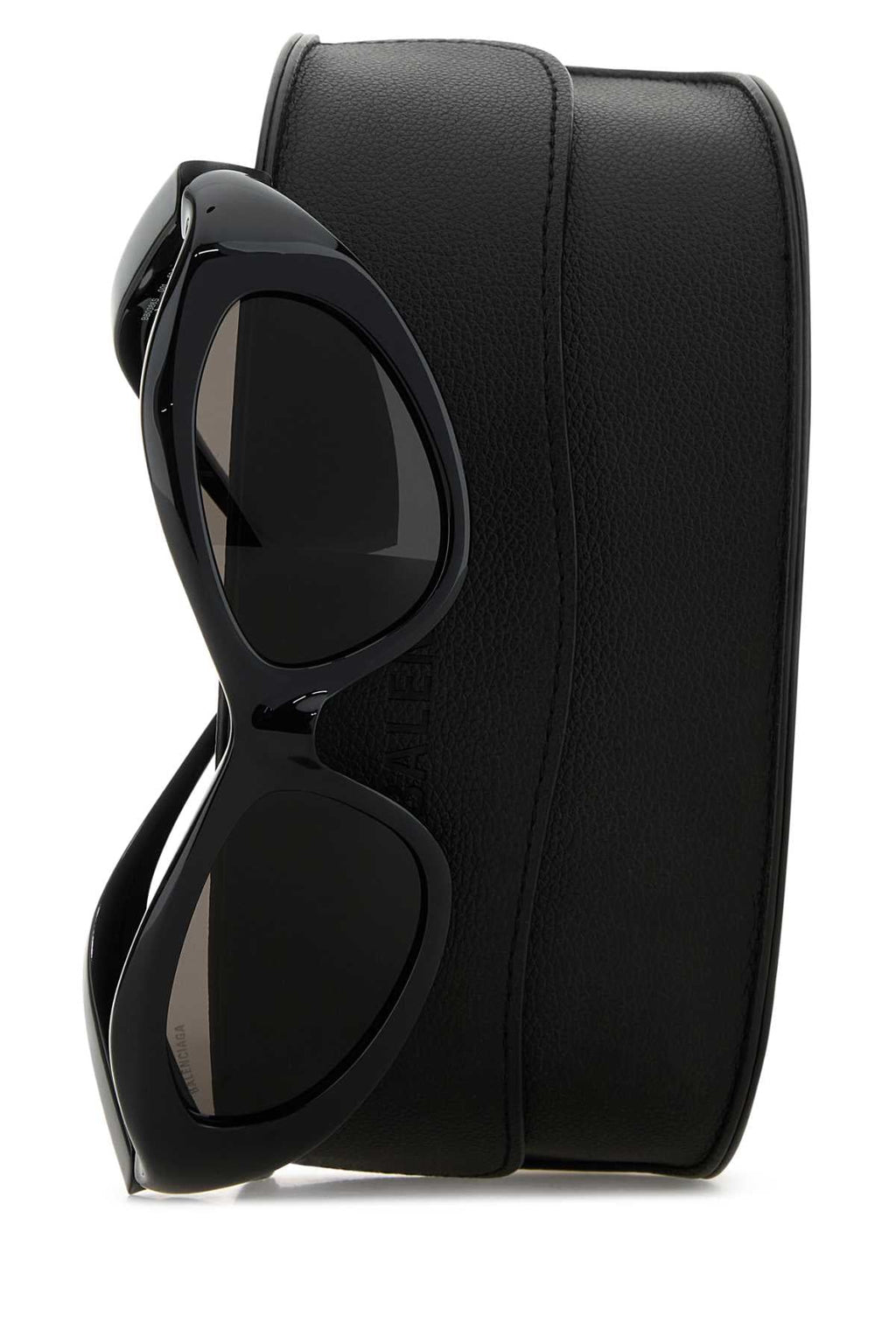 Balenciaga Women Black Nylon Orbit Cat Sunglasses