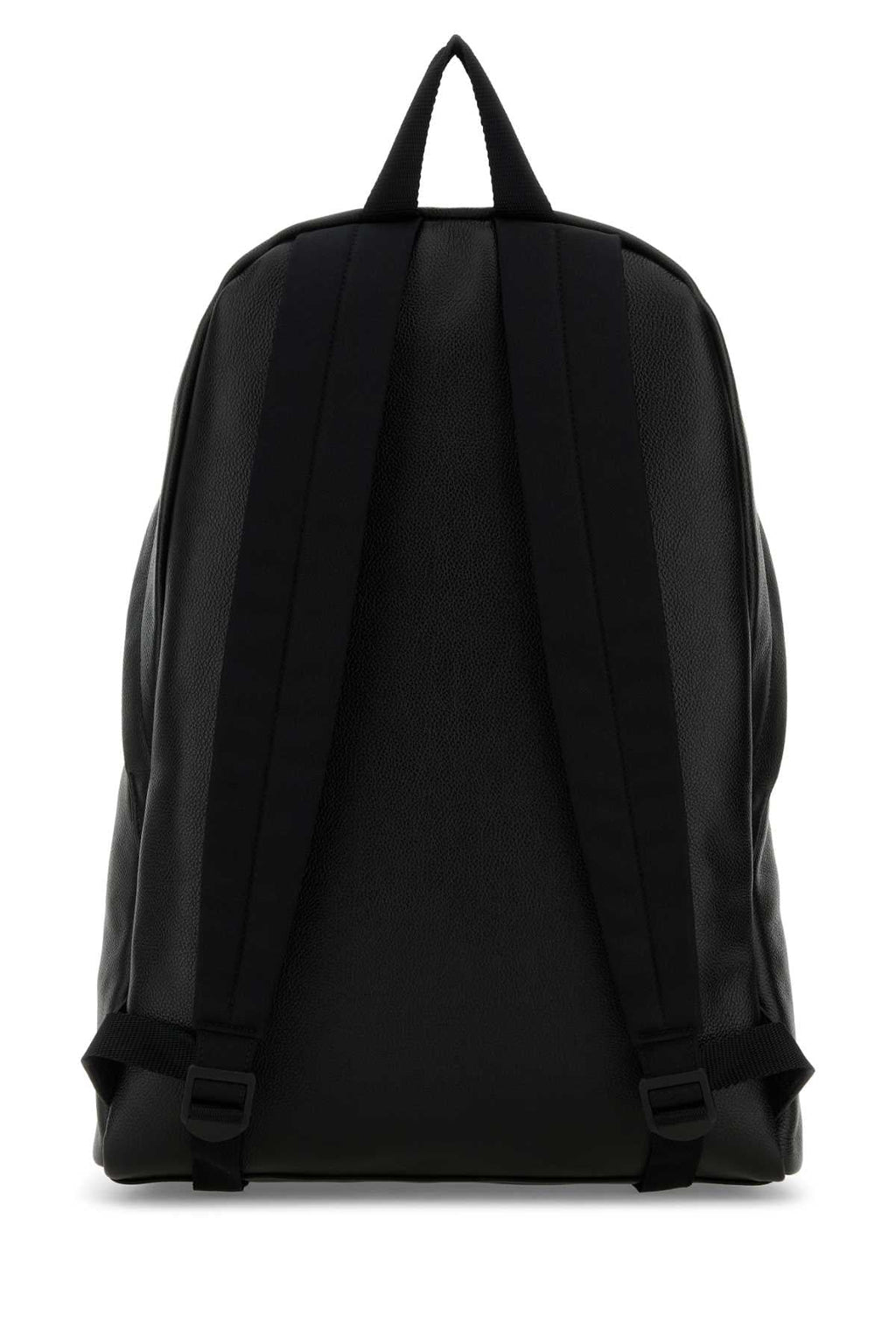 Balenciaga Men Black Leather Explorer Backpack