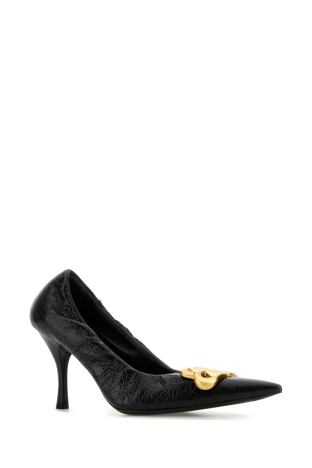 Balenciaga Women Black Leather Monaco Pumps