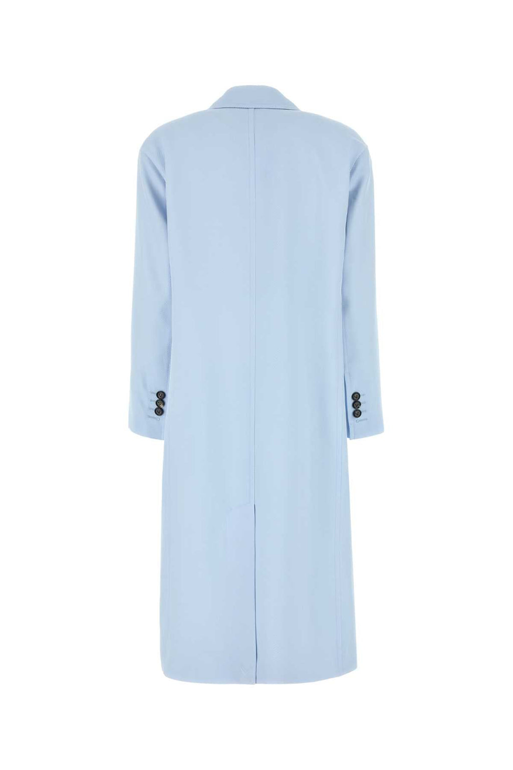 Bottega Veneta Women Pastel Blue Viscose Blend Coat