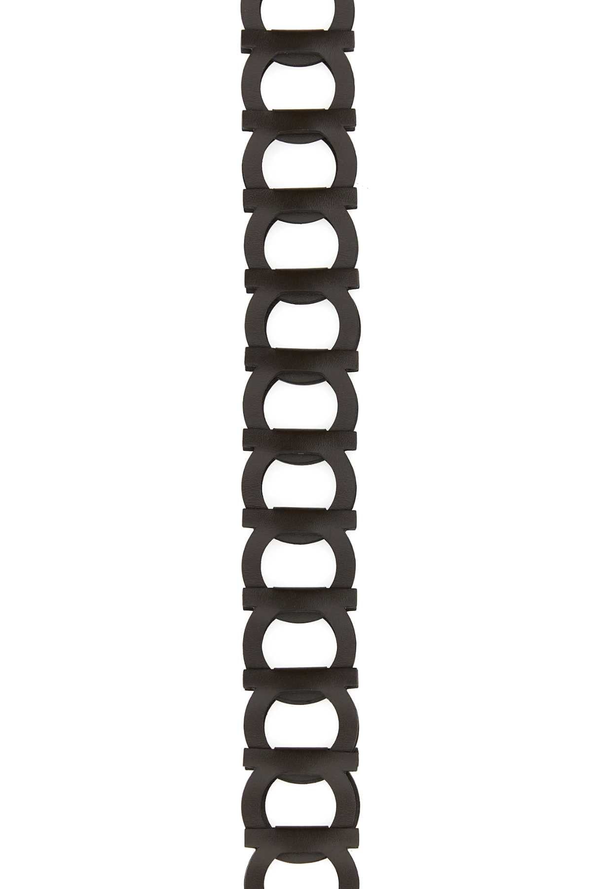 Cinto feminino Salvatore Ferragamo em couro marrom