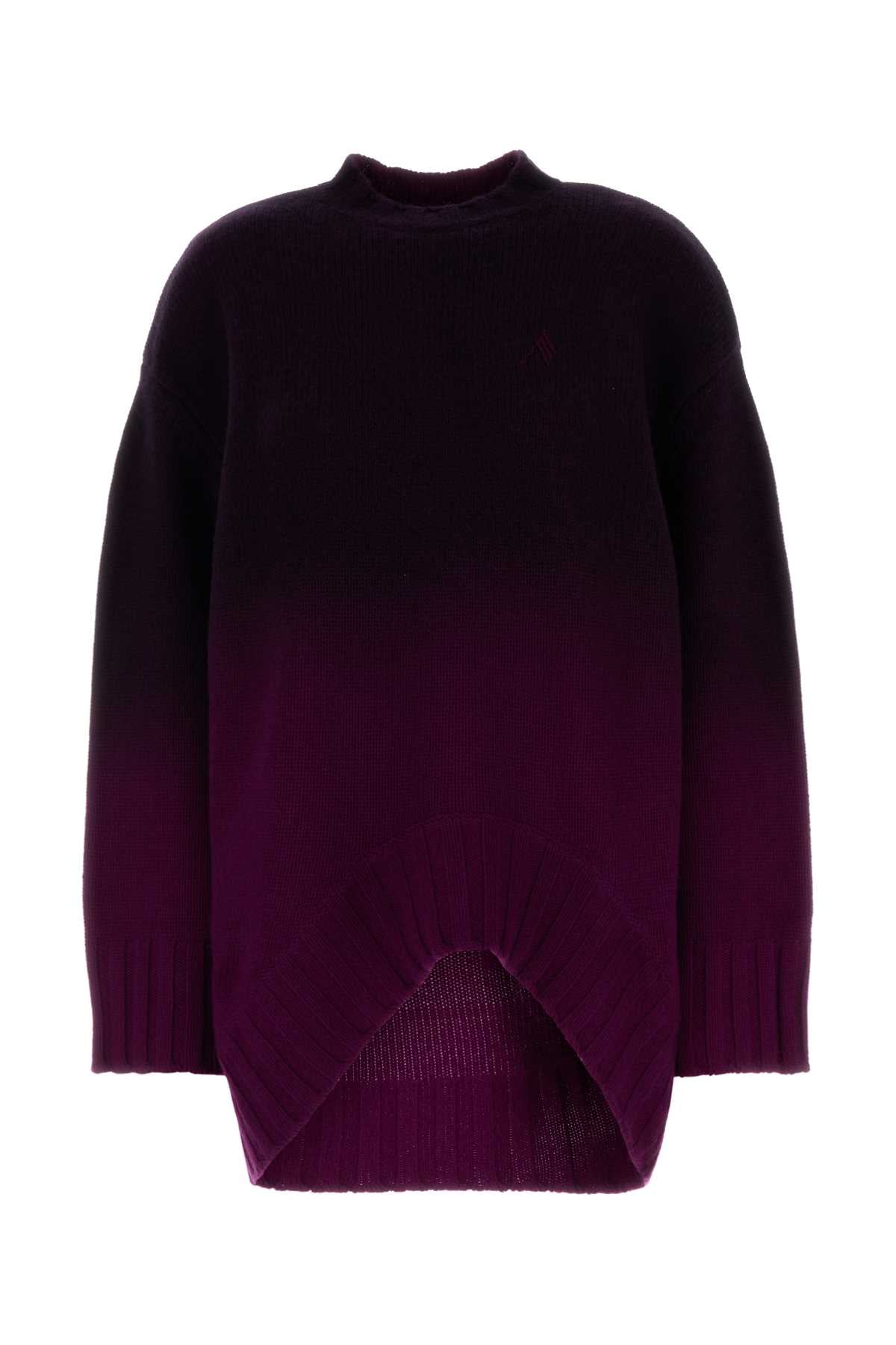 The Attico Women Grape Wool Blend Oversize Sweater