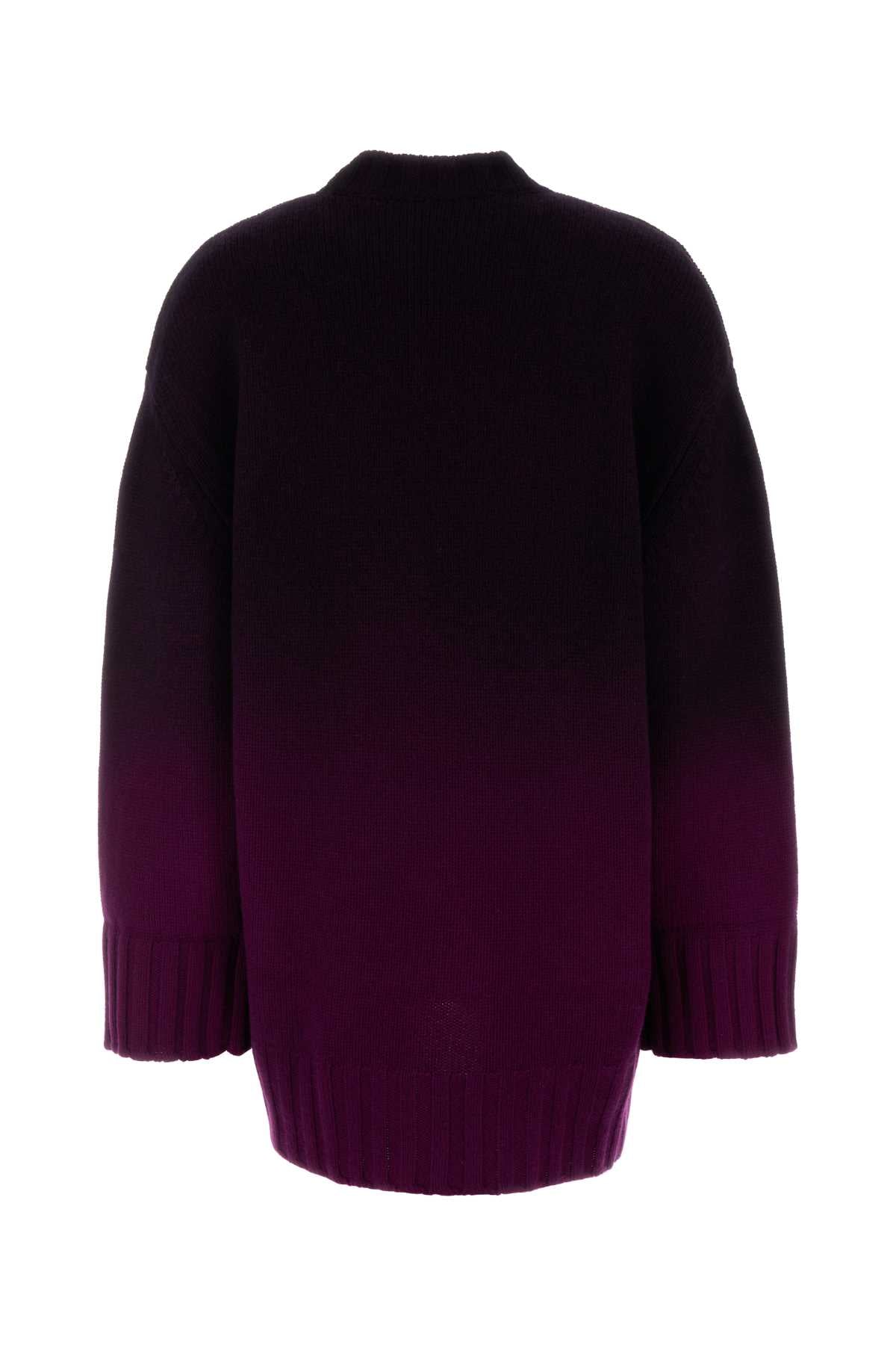 The Attico Women Grape Wool Blend Oversize Sweater