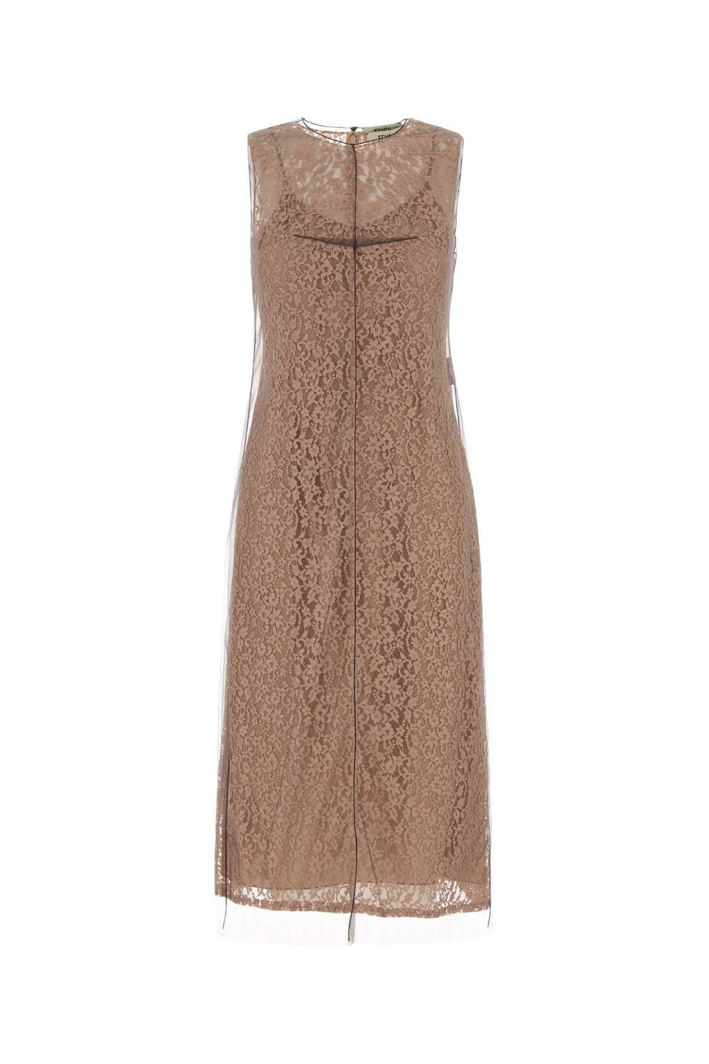 Fendi Women Biscuit Lace Dress