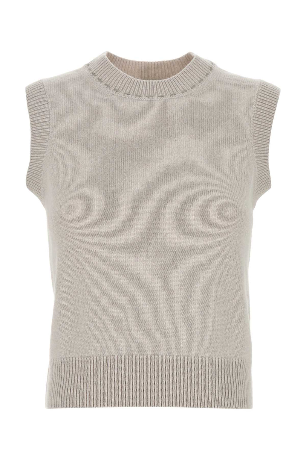 Fendi Women Cappuccino Cashmere Vest