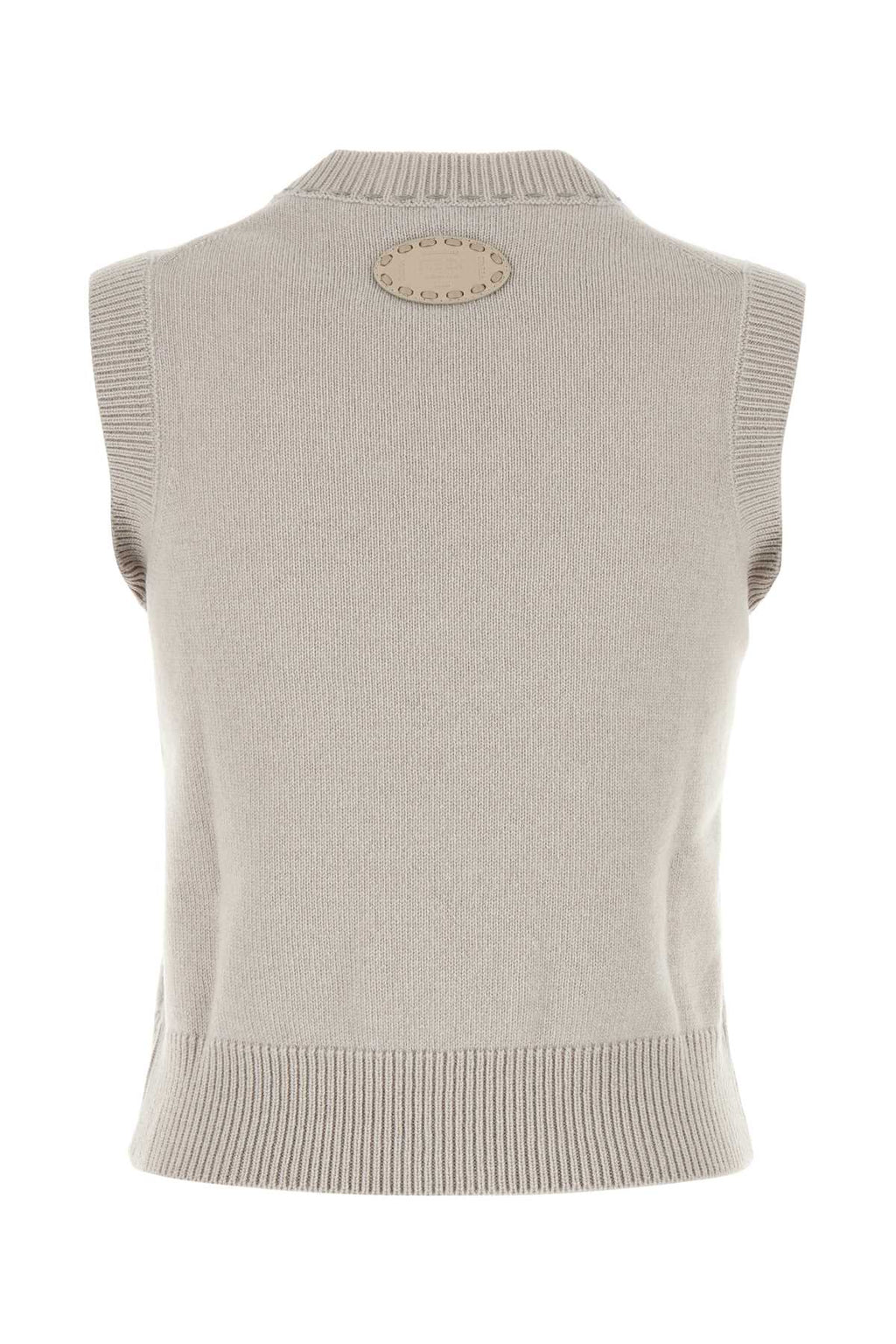 Fendi Women Cappuccino Cashmere Vest