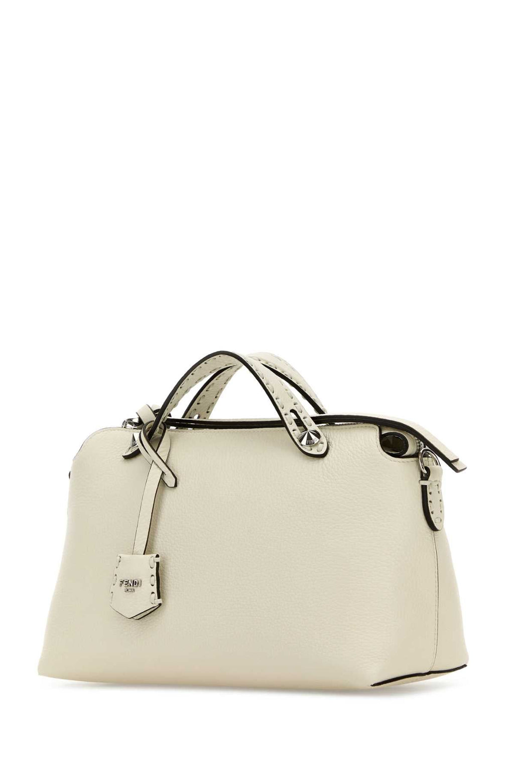 Fendi Women Ivory Leather Medium By The Way Handbag