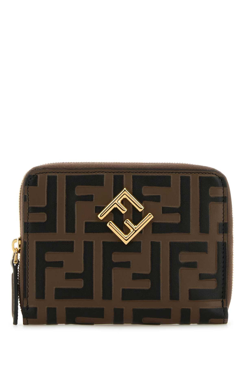 Fendi Women Printed Leather Ff Diamonds Wallet