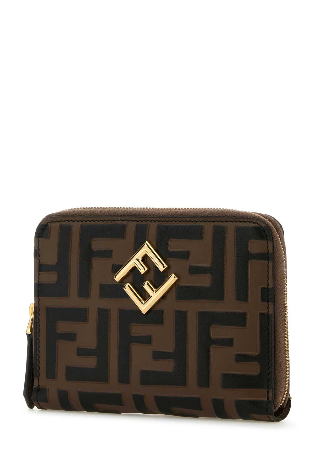 Fendi Women Printed Leather Ff Diamonds Wallet