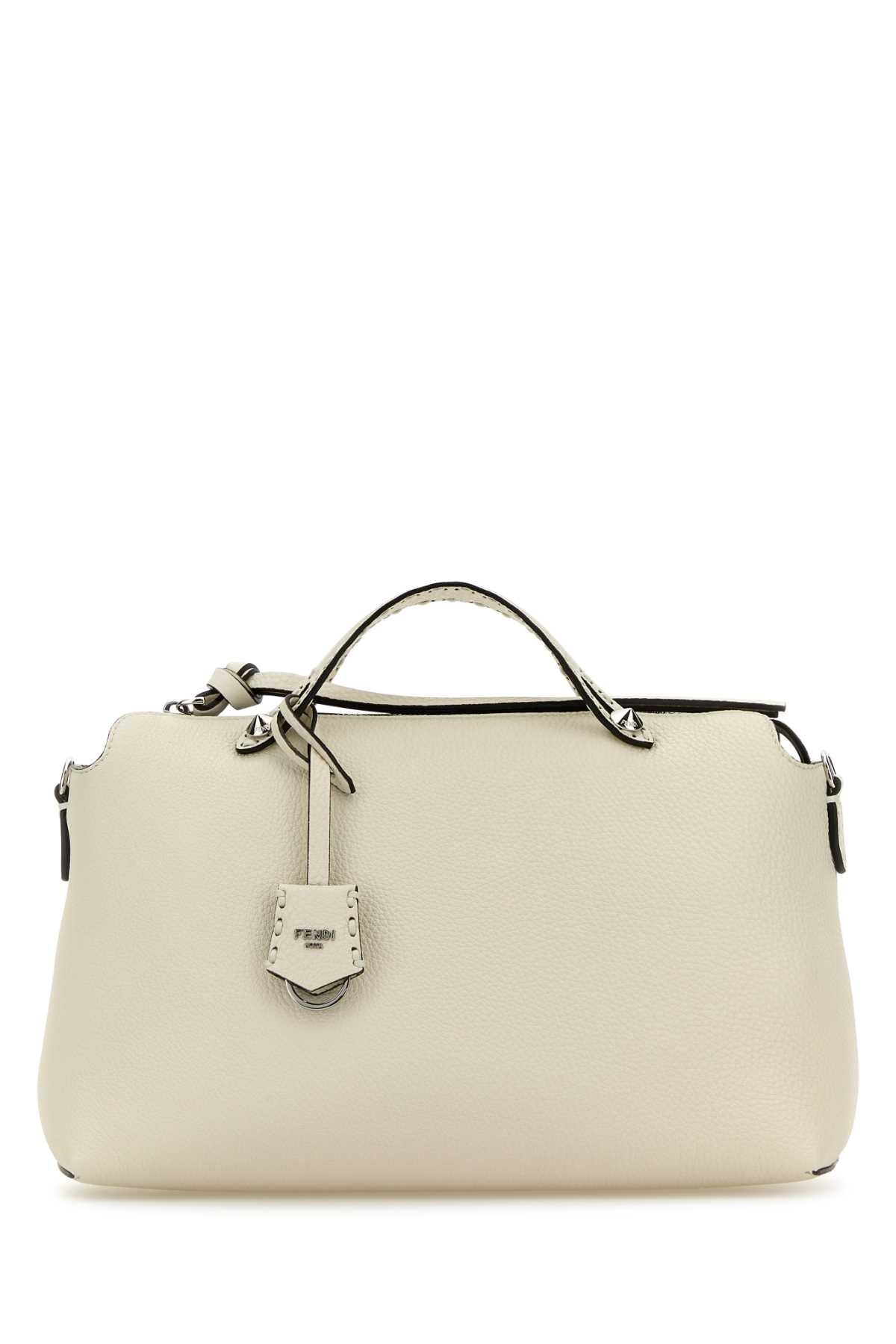 Fendi Women Ivory Leather Large By The Way Handbag