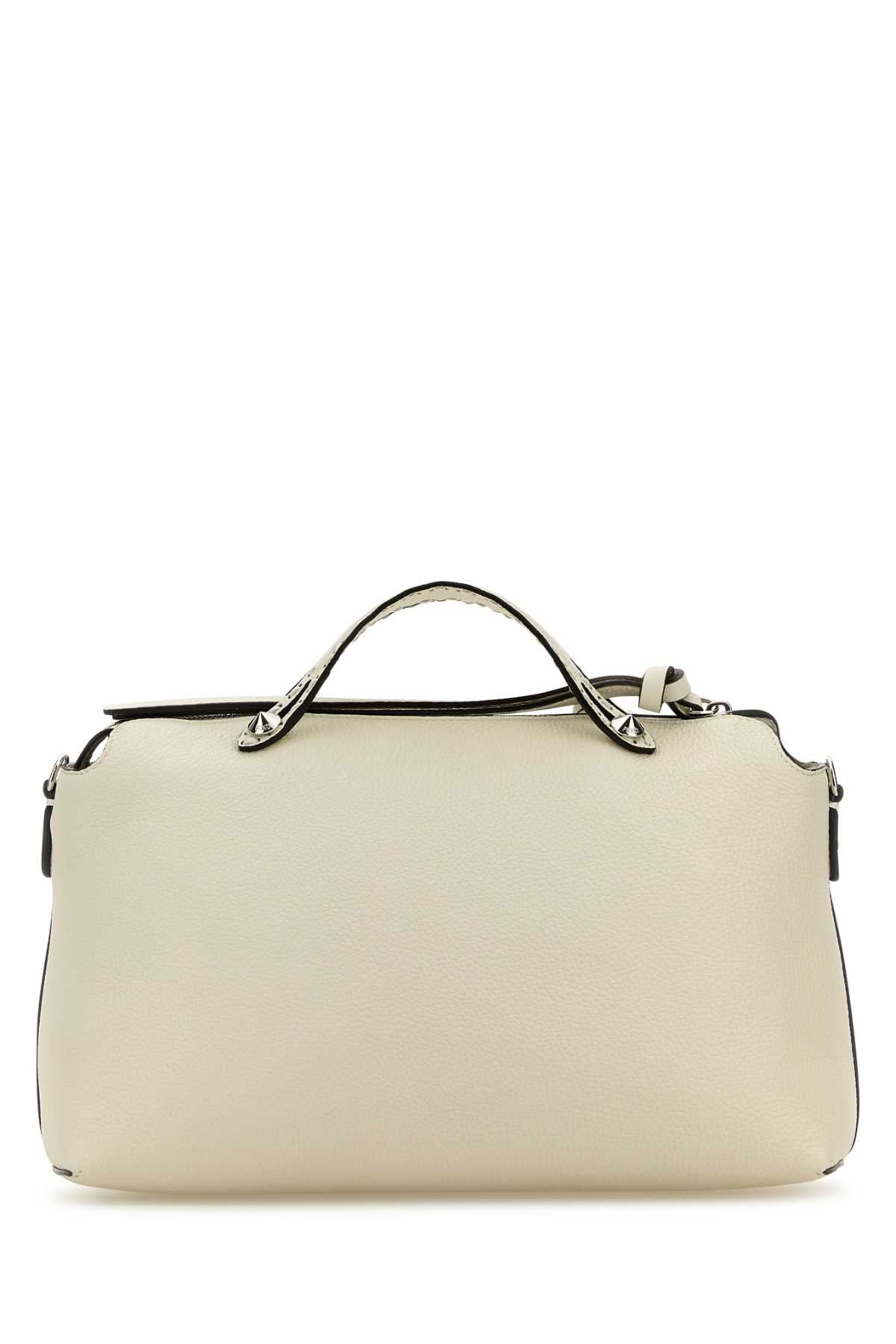 Fendi Women Ivory Leather Large By The Way Handbag