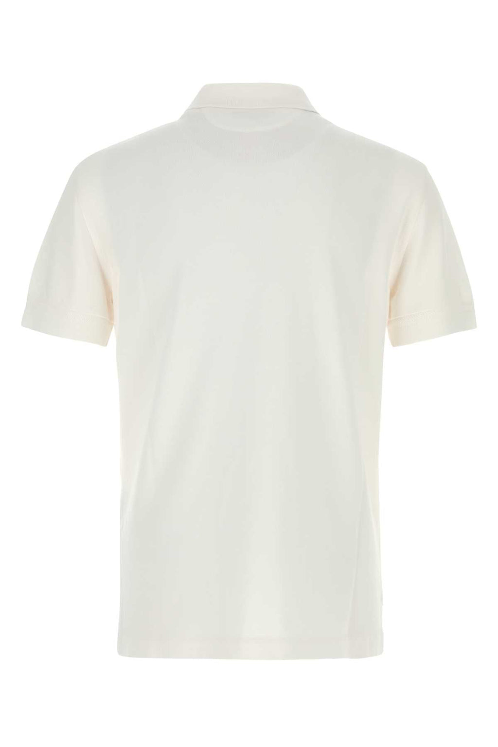 Tom Ford Men White Piquet Polo Shirt