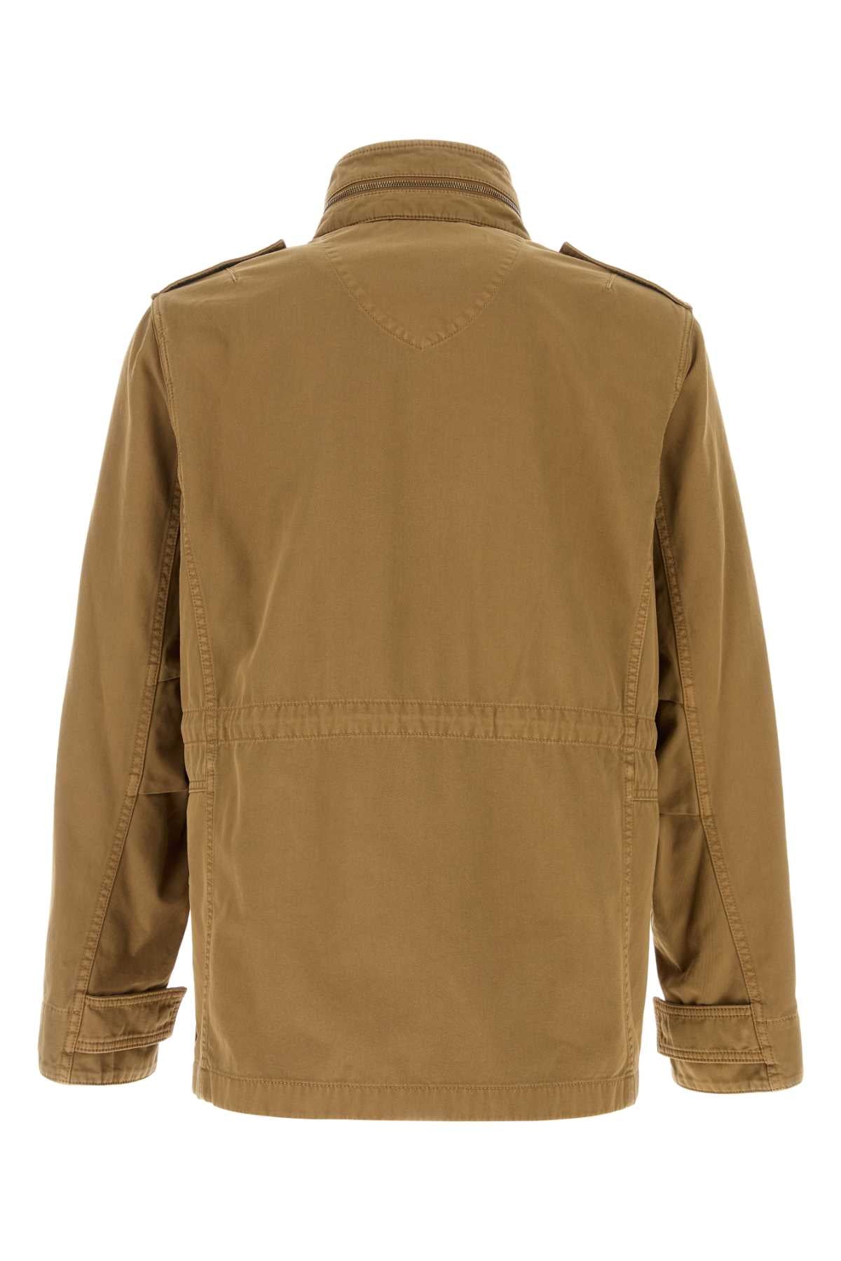 Burberry Men Camel Cotton Jacket