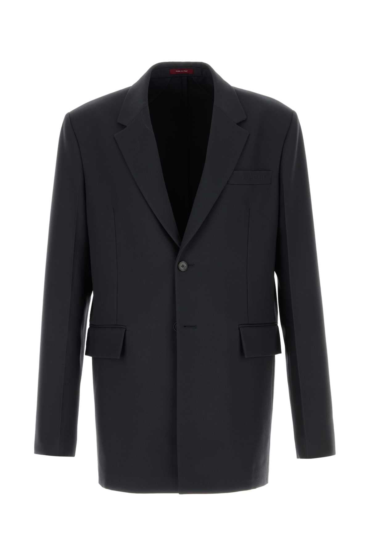 Gucci Men Graphite Twill Blazer