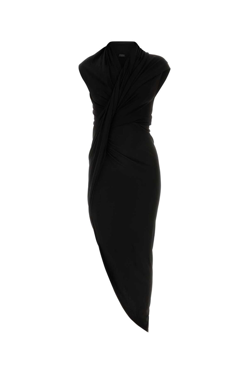 Balenciaga Women Black Stretch Crepe Dress