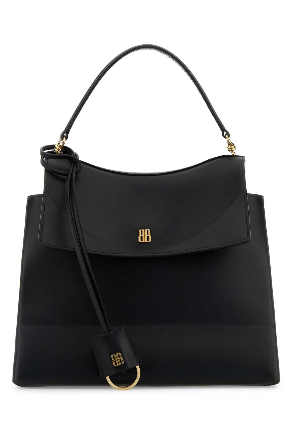 Balenciaga Women Black Leather Medium Nano Handbag