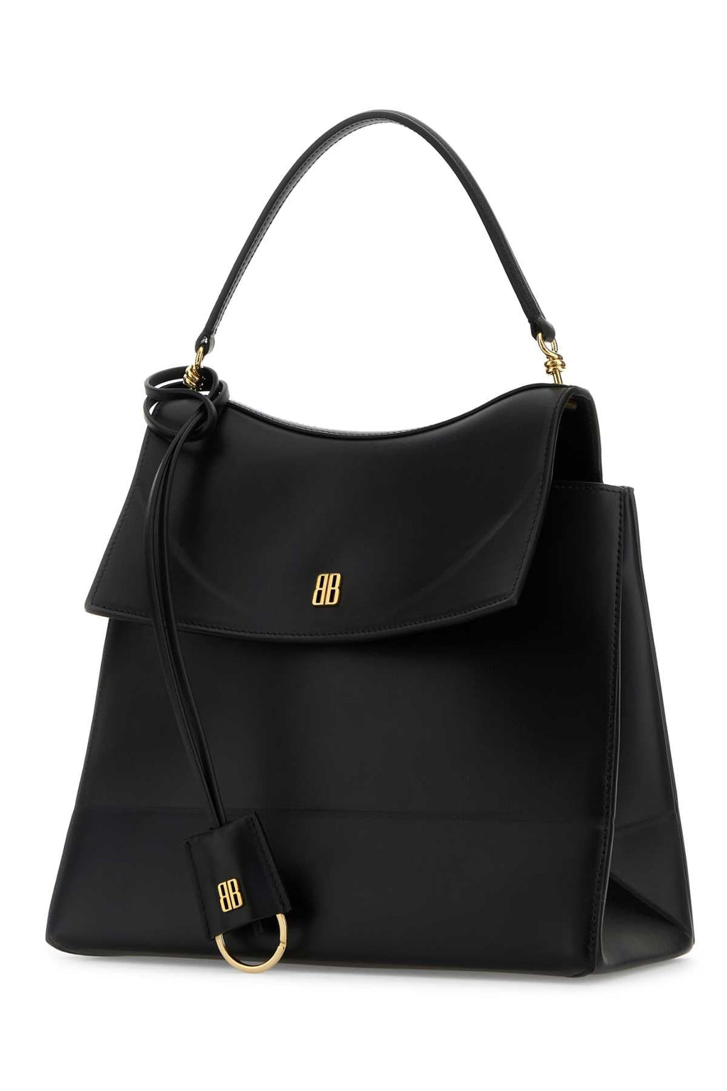 Balenciaga Women Black Leather Medium Nano Handbag