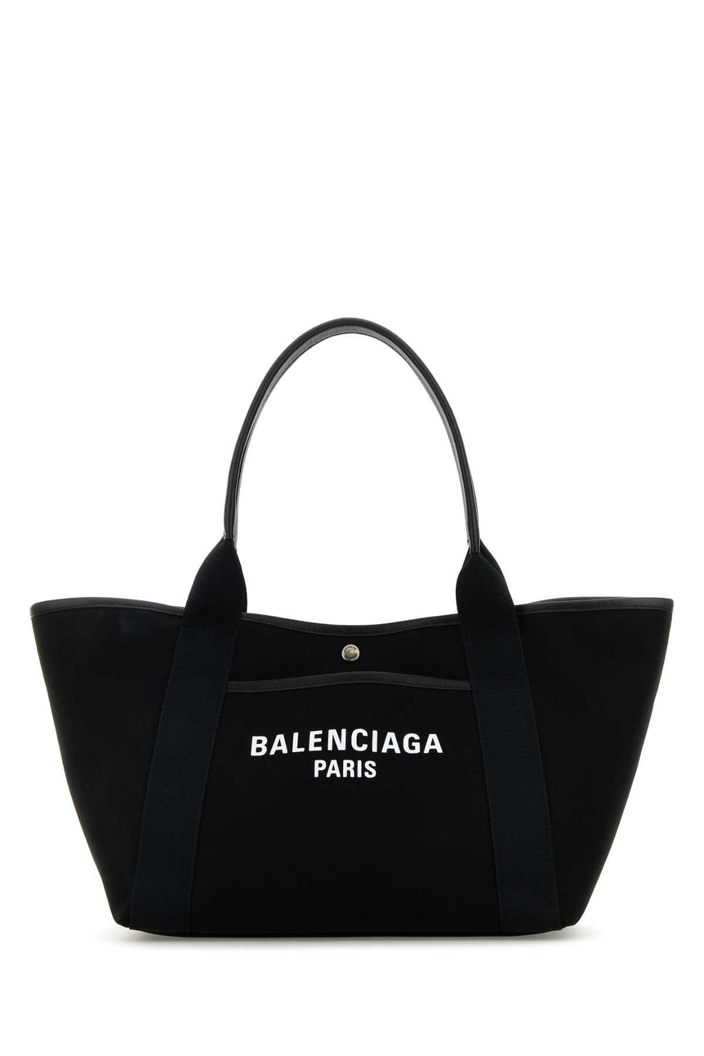 Balenciaga Women Black Canvas Medium Biarritz Shopping Bag