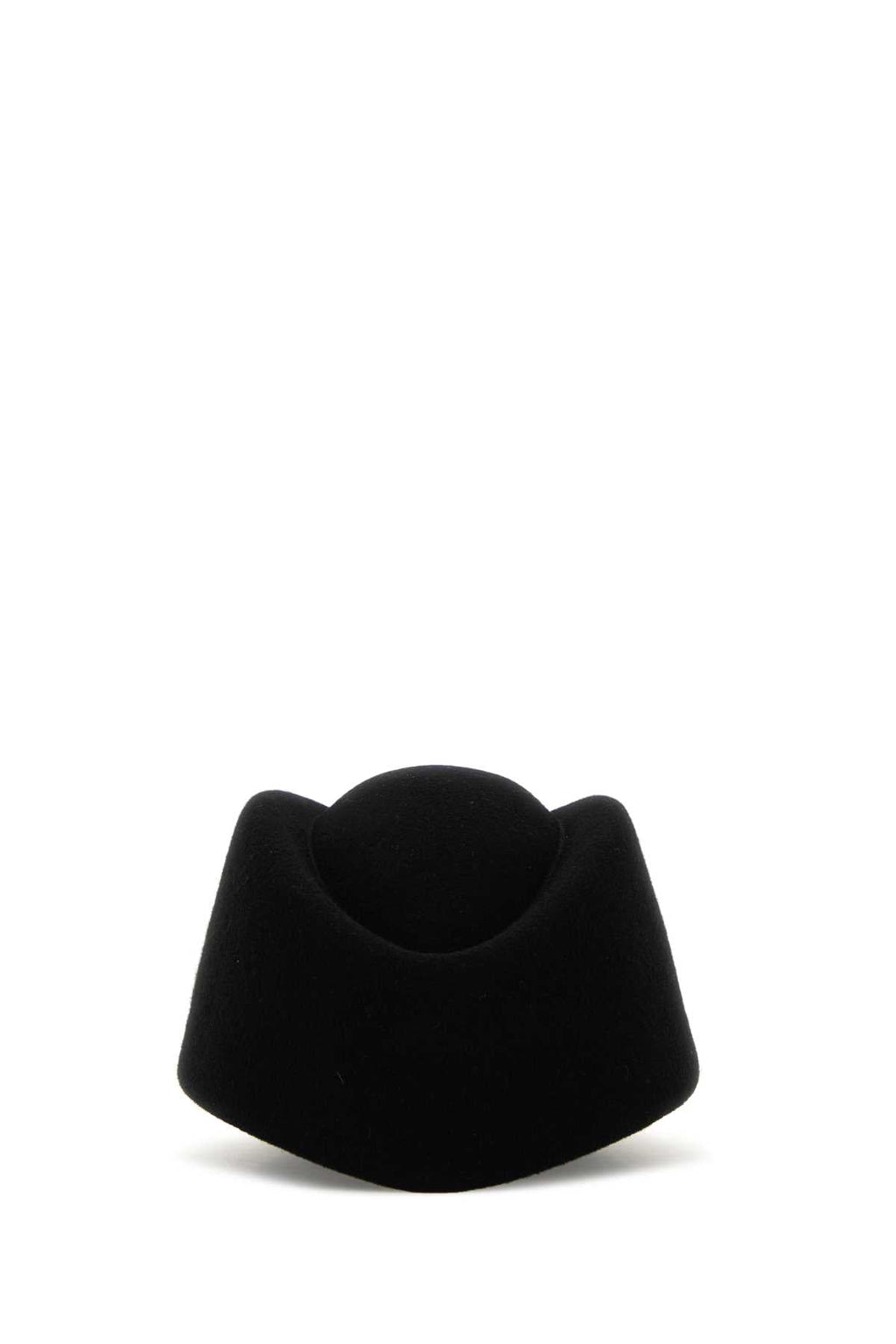Valentino Garavani Men Black Wool Vlogo Signature Hat