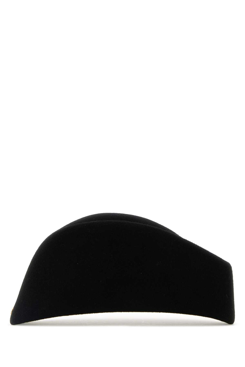 Valentino Garavani Men Black Wool Vlogo Signature Hat