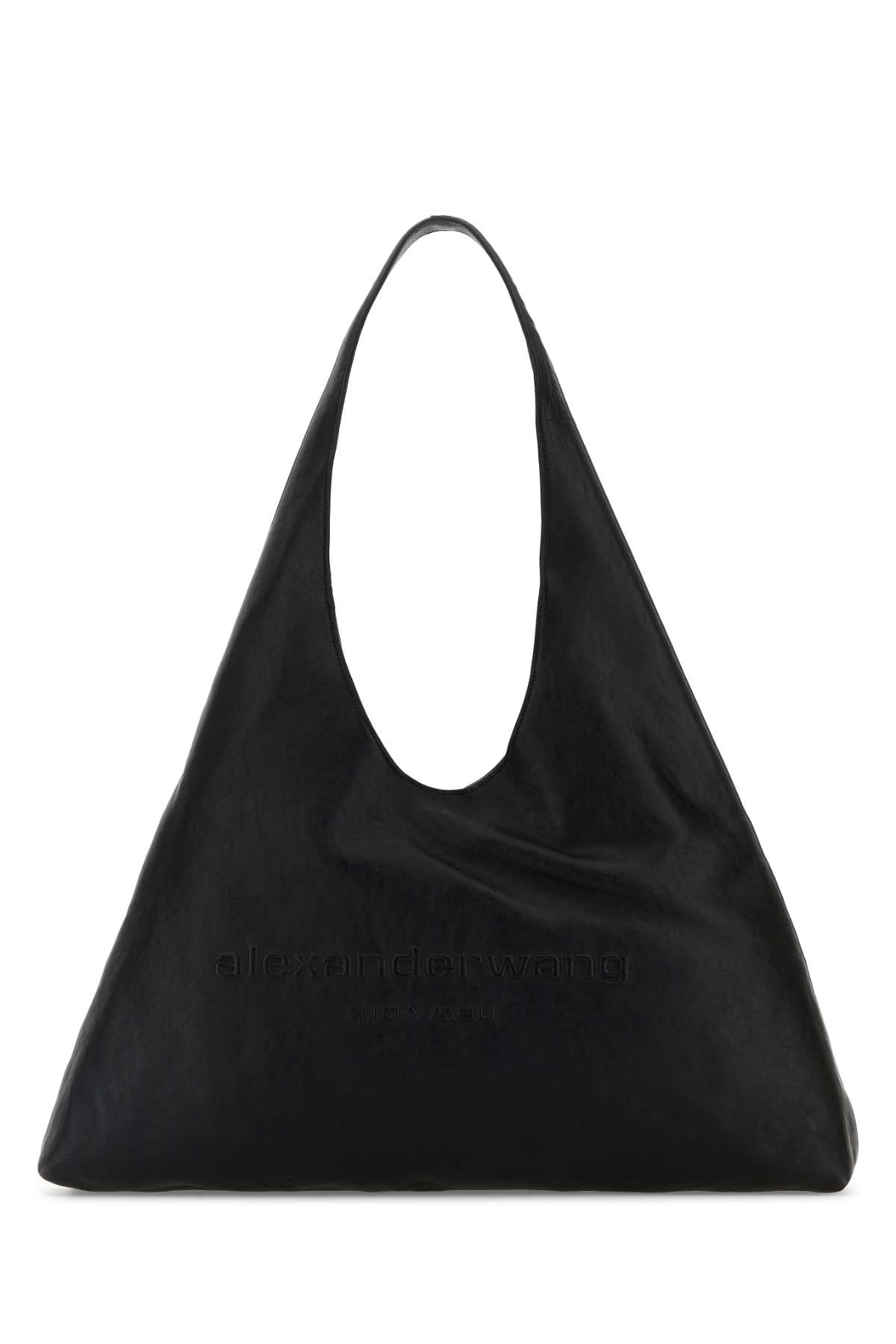 Alexander Wang Women Black Leather Large Pike Shoulder Bag