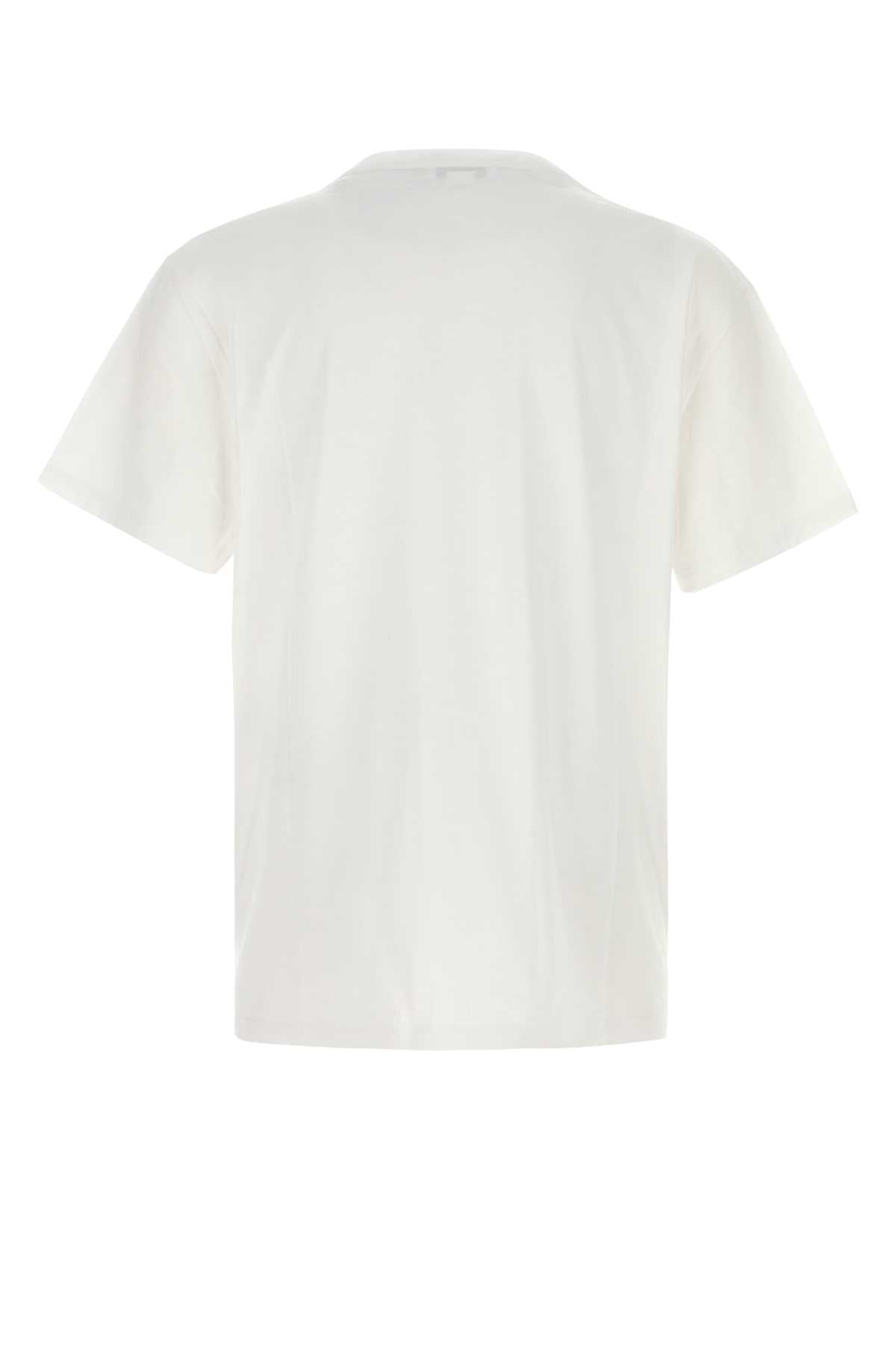 Alexander Mcqueen Men White Cotton T-Shirt