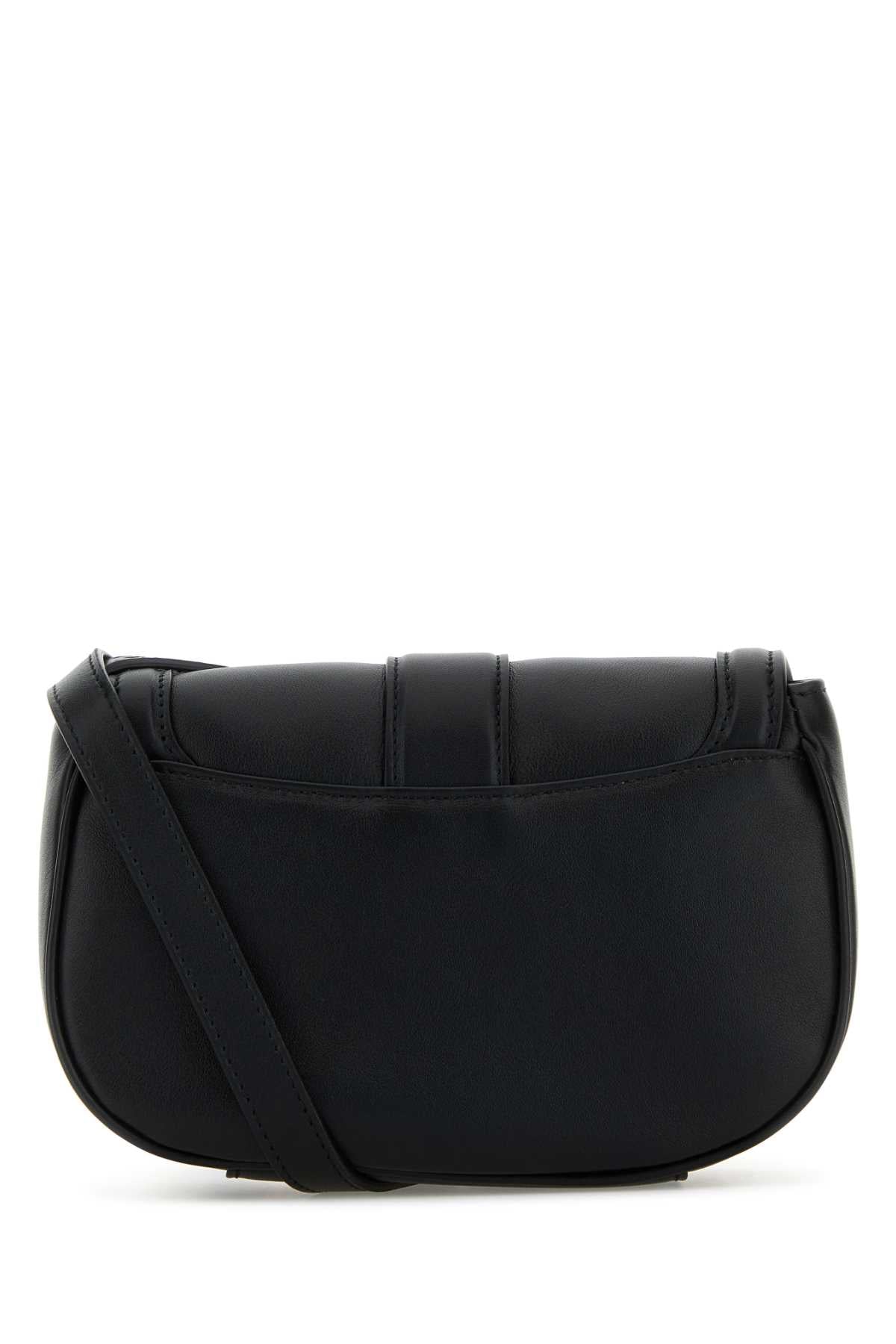 Alexander Mcqueen Women Black Leather Mini Satchel Crossbody Bag