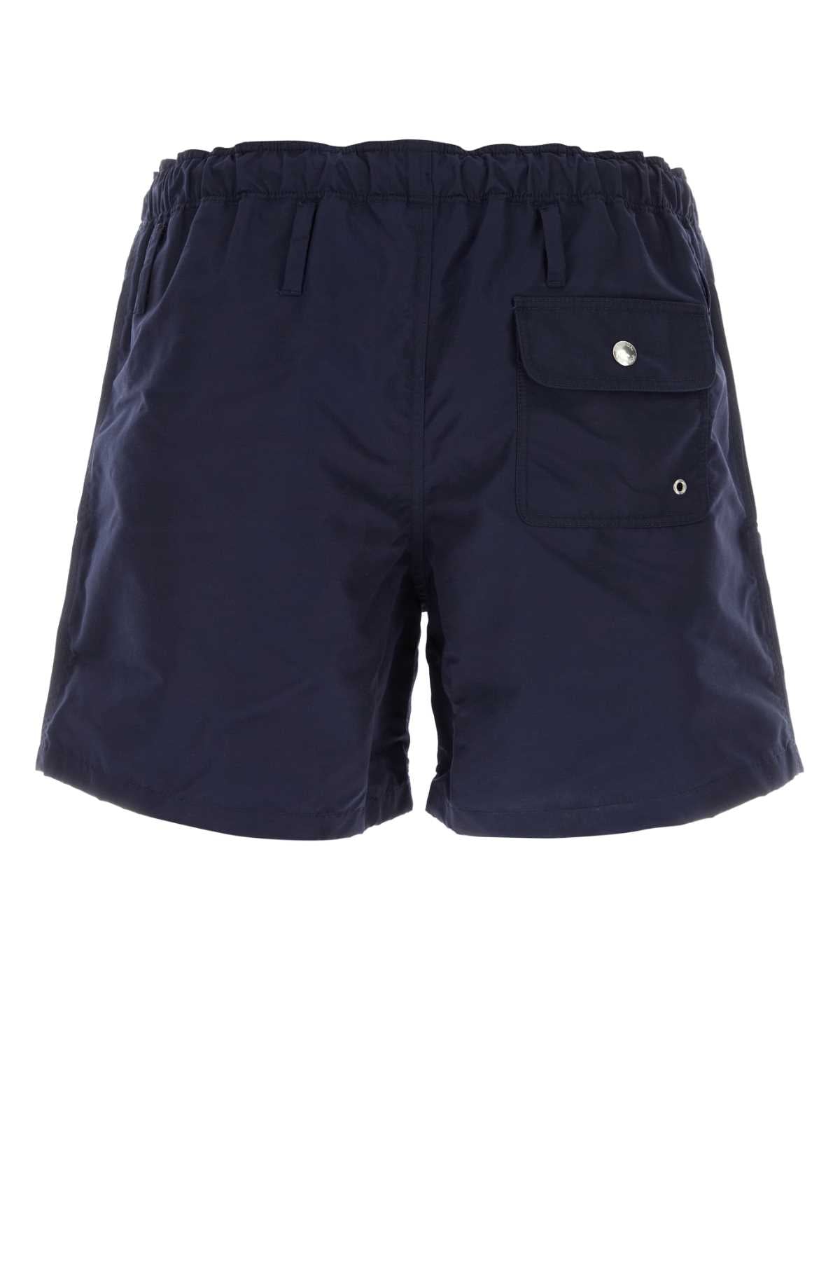 Prada Men Navy Blue Nylon Swimming Shorts