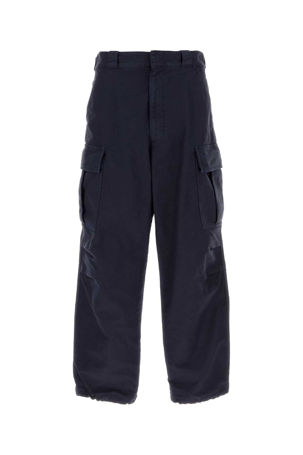 Prada Men Navy Blue Twill Cargo Pant
