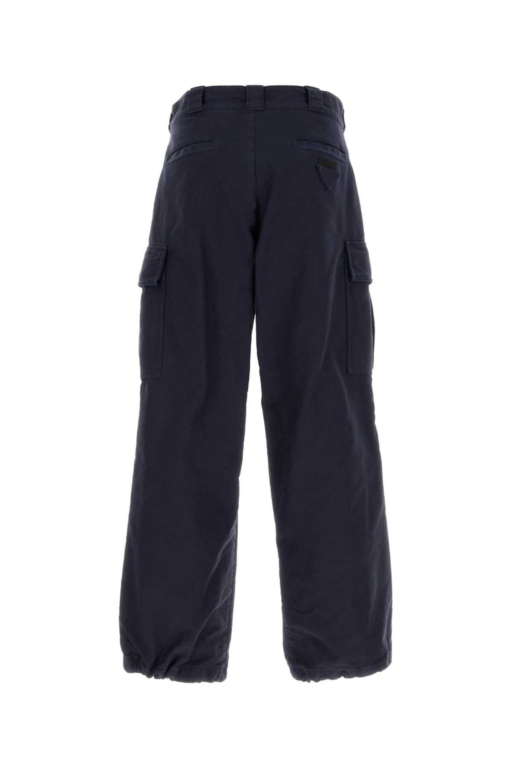 Prada Men Navy Blue Twill Cargo Pant