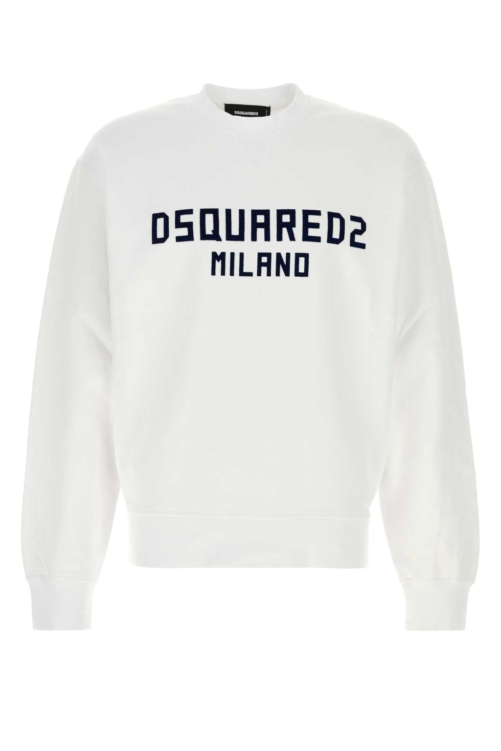 Dsquared Men White Cotton Sweatshirt