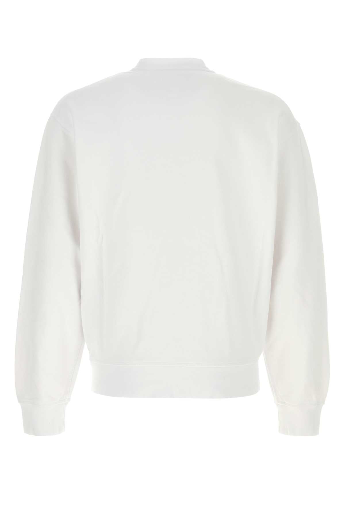 Dsquared Men White Cotton Sweatshirt