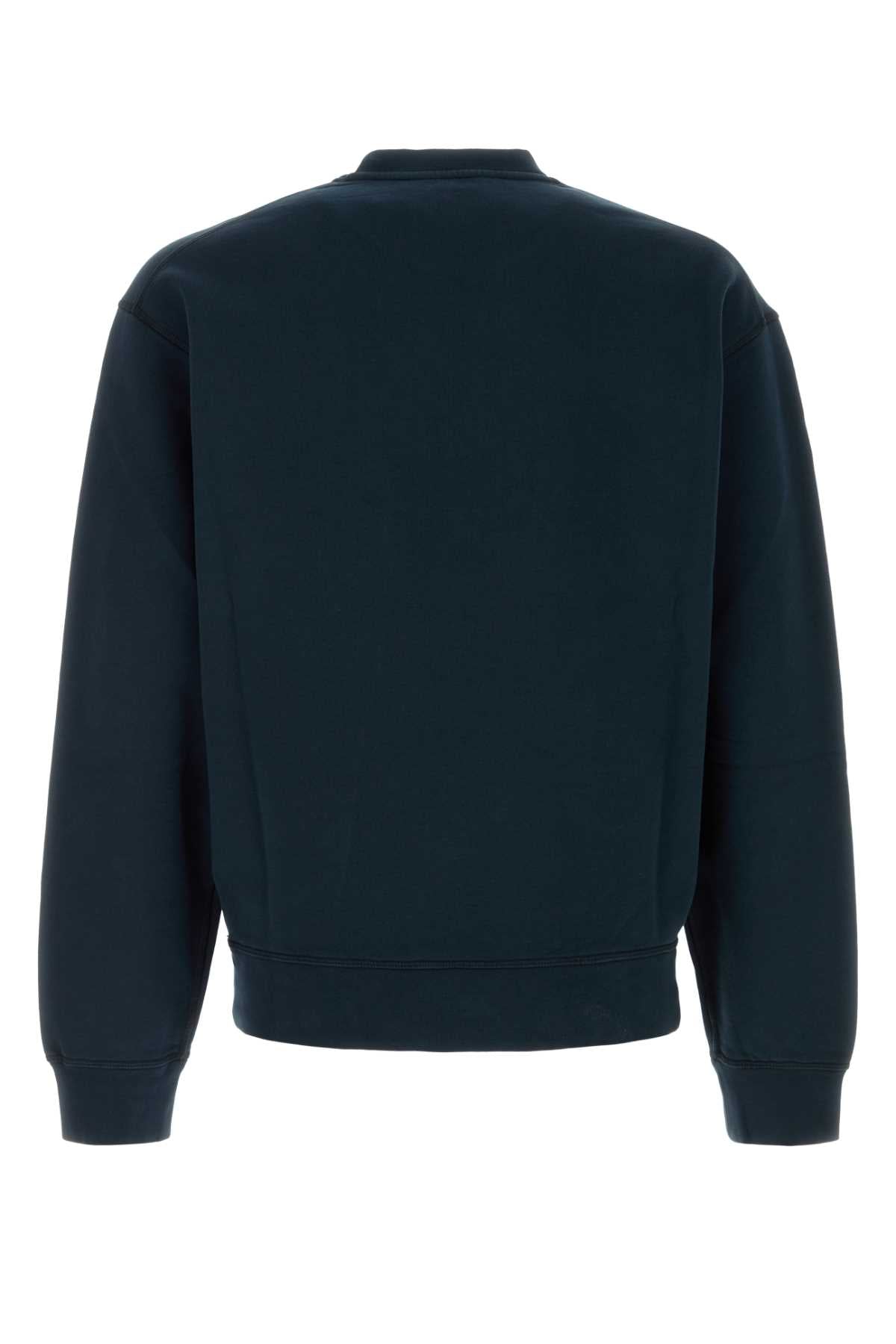 Dsquared Men Midnight Blue Cotton Sweatshirt