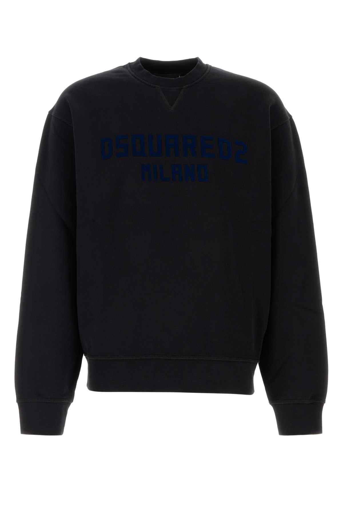 Dsquared Men Black Cotton Sweatshirt