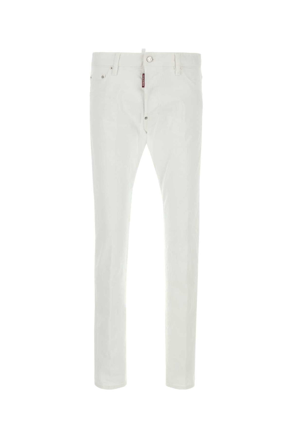 Dsquared Men White Stretch Denim Cool Guy Jeans